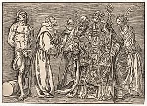 The Six Saints by Niccolo Boldrini (Italian, c. 1500–after 1566)