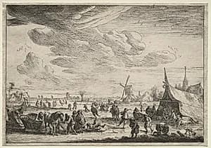 The Skaters by Peeter Bout (Flemish, 1658–1719)