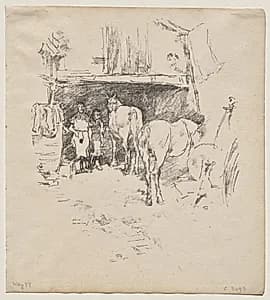 The Smith's Yard by James McNeill Whistler (American, 1834–1903)