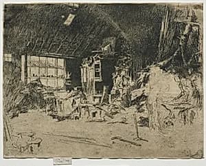 The Smithy by James McNeill Whistler (American, 1834–1903)