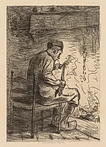 The Smoker by Jozef Israëls (Dutch, 1824–1911)