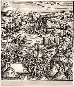 The Storming of Nantes by Hans Burgkmair (German, 1473–1531)
