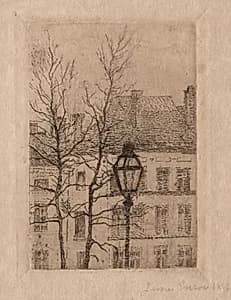 The Street Lamp by James Ensor (Belgian, 1860–1949)