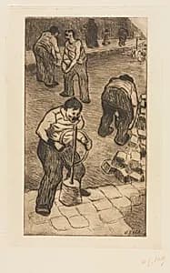 The Street Pavers by Henri Gabriel Ibels (French, 1867–1936)