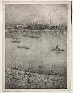 The Thames by James McNeill Whistler (American, 1834–1903)