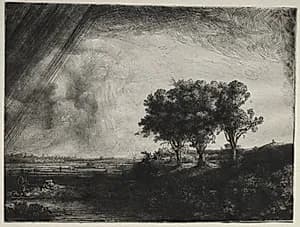 The Three Trees by Rembrandt van Rijn (Dutch, 1606–1669)