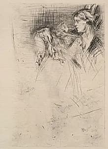 The Toilet by James McNeill Whistler (American, 1834–1903)