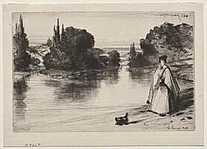 The Towing Path by Francis Seymour Haden (British, 1818–1910)