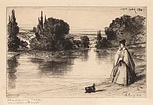 The Towing Path by Francis Seymour Haden (British, 1818–1910)