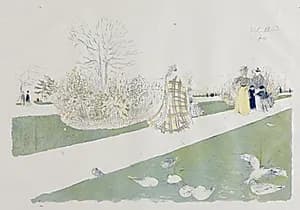 The Tuileries Garden by Edouard Vuillard (French, 1868–1940)