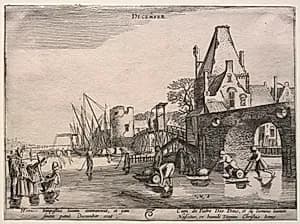 The Twelve Months: December by Jan van de Velde II (Dutch, 1593–1641)