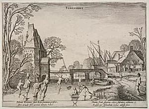 The Twelve Months: February by Jan van de Velde II (Dutch, 1593–1641)