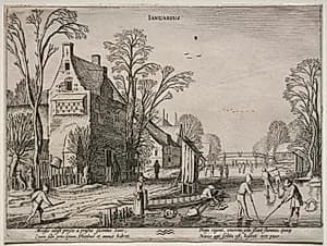 The Twelve Months:  January by Jan van de Velde II (Dutch, 1593–1641)