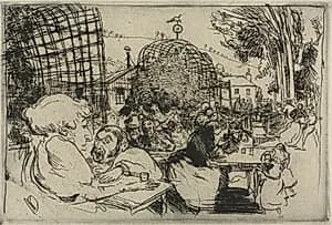 The Two Hunchbacks by Auguste Louis Lepère (French, 1849–1918)