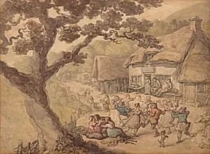 The Village Dance by Thomas Rowlandson (British, 1756–1827)