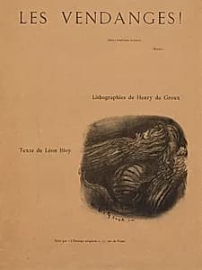 The Vintages!: Title Page by Henri de Groux (Belgian, 1867–1930)
