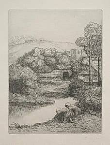 The Wash House by Alphonse Legros (French, 1837–1911)