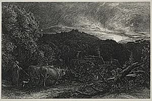 The Weary Plowman by Samuel Palmer (British, 1805–1881)