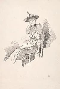 The Winged Hat by James McNeill Whistler (American, 1834–1903)