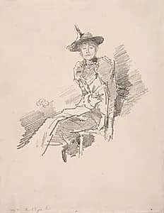 The Winged Hat by James McNeill Whistler (American, 1834–1903)