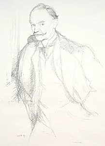 Thomas Hardy by William Rothenstein (British, 1872–1945)