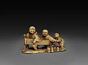 Three Figures by Unknown Artist
