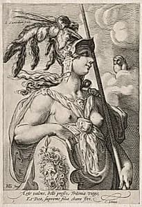 Three Goddesses by Jan Saenredam (Dutch, 1565–1607)
