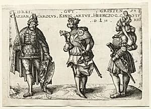 Three Worthy Christians by Daniel Hopfer (German, c. 1470–1536)