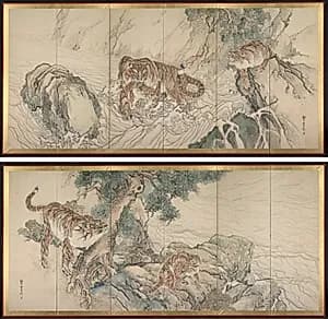 Tiger Family by Kishi Ganku (Japanese, 1749/56–1838)