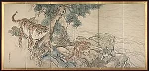 Tiger Family by Kishi Ganku (Japanese, 1749/56–1838)