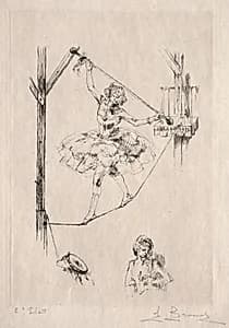 Tightrope Dancer by Auguste Brouet (French, 1872–1941)