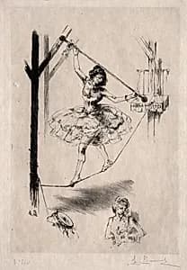 Tightrope Dancer by Auguste Brouet (French, 1872–1941)
