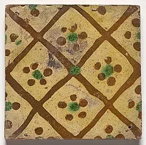 Tile- Diamond Interlace by Unknown Artist