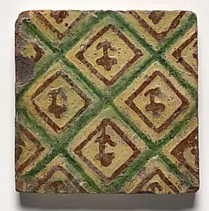 Tile- Diamond Interlace by Unknown Artist