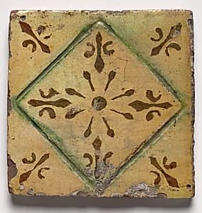Tile- Diamond Medallion by Unknown Artist