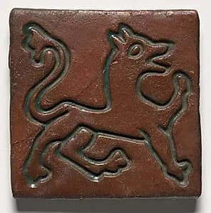 Tile- Dog of Nuremberg by Moravian Pottery and Tile Works