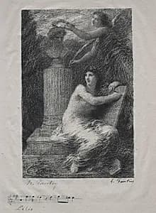 To Berlioz (Small Plate) by Henri Fantin-Latour (French, 1836–1904)