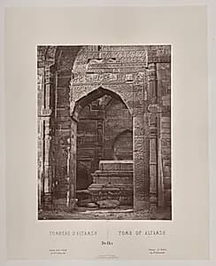 Tomb of Altamsh, Delhi by Louis-Théophile Marie Rousselet (French, 1845–1929)