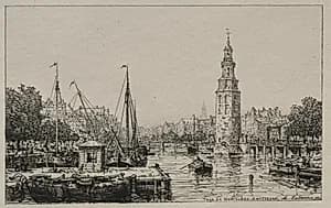 Tour de Montelban, Amsterdam by Maxime Lalanne (French, 1827–1886)