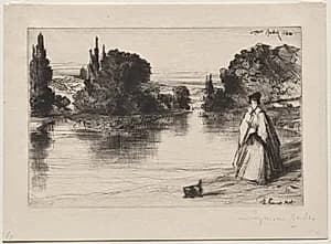 Towing Path by Francis Seymour Haden (British, 1818–1910)