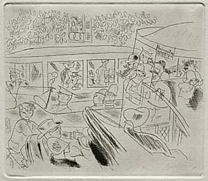 Traffic, Montmartre by Charles Laborde (French, 1886–1941)