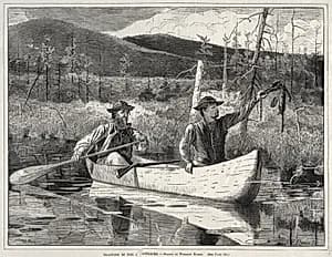 Trapping in the Adirondacks by Winslow Homer (American, 1836–1910)
