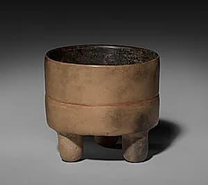 Tripod Vessel with Lid by Unknown Artist