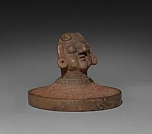 Tripod Vessel with Lid (lid) by Unknown Artist