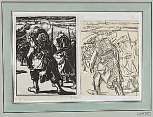 Troupe en marche by Auguste Louis Lepère (French, 1849–1918)