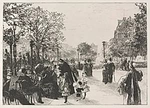 Tuileries Gardens by Léon Augustin Lhermitte (French, 1844–1925)