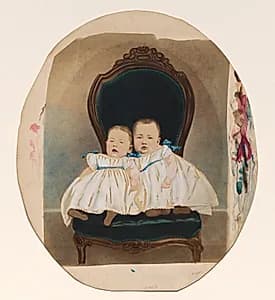 Twin Babies by Davis Brothers (American)