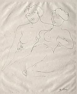 Two Figures by Auguste Rodin (French, 1840–1917)