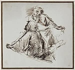 Two Male Figures by George Richmond (British, 1809–1896)