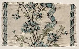 Two Pieces of Embroidery by Philippe de Lasalle (French, 1723–1805)